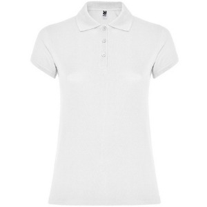 Women's short-sleeved polo STAR WOMAN (White)