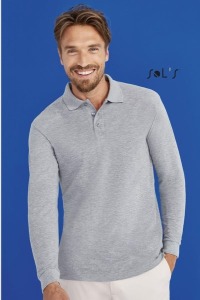 Men's white polo shirt 170 g sol's - star - 11328b