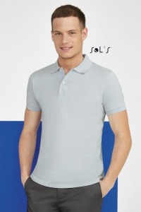 White men's polo shirt 180 g sol's - perfect men