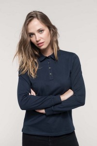 Women's long sleeve jersey polo - Kariban