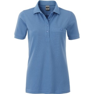 Women's workwear polo shirt.