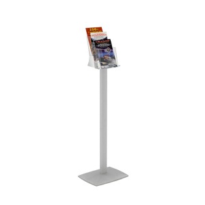 3 x A5 Brochure Stands on Aluminium Base