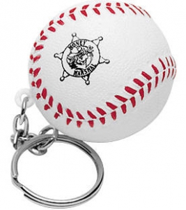 baseball stress keychain