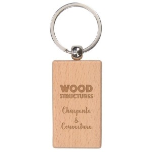 Wooden key ring