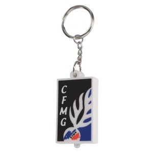 Soft pvc lamp keyring - 40x20mm