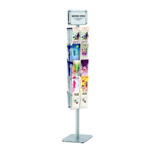 Cristal Brochure Display 20 x 1/3A4 + 2 x A5 Frames