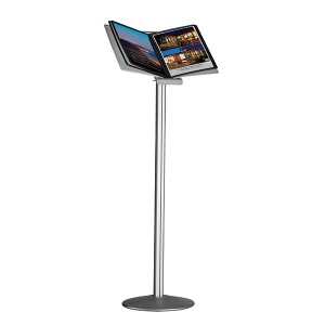 10-page/20-view A4 consultation desk on stand