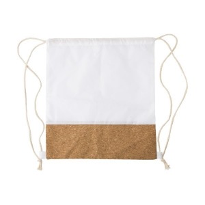 Backpack made of rPET 190T polyester and cork