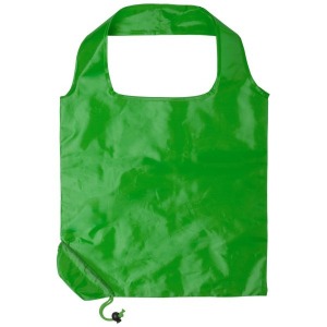 Foldable bag in a round pocket