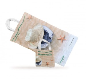 Made to measure four-colour terry towel bag