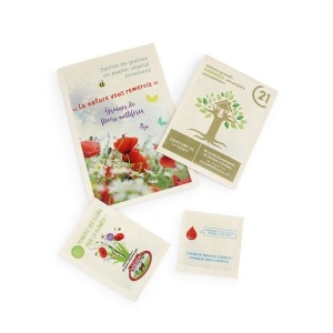 Seed sachet VEGETABLE PAPER 60x80 mm Quadri