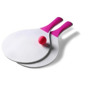 Set of 2 beach rackets with ball