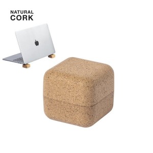 Laptop stand in cork