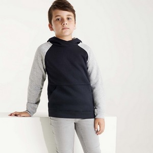 Unisex bi-colour sweatshirt BADET (Children's sizes)