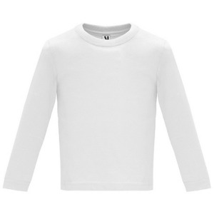 Long-sleeved T-shirt, special for babies, woven in fine gauge for a compact look BABY L/S (Balnc)