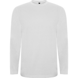 Long sleeve T-shirt, tubular fabric and quadruple layered round neck EXTREME (White, Children's sizes)