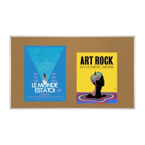 Painting Cork background Punishable 60 x 90 cm aluminium frame