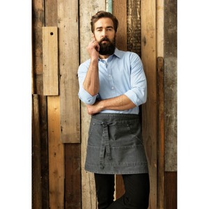 Denim waist apron