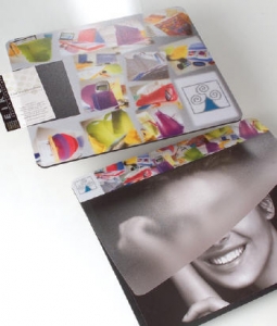 Mouse pad with insert