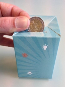 Cardboard moneybox