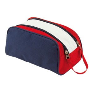 Tricolour toilet bag