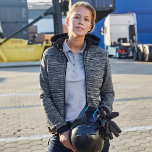 Women's workwear knitted fleece jacket - James & Nicholson