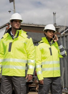 3 layer high visibility Soft-Shell jacket