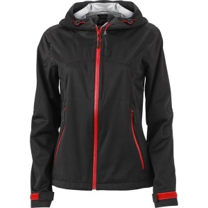 Women's technical hooded jacket.