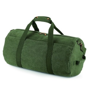 Vintage canvas duffel bag