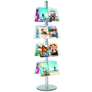 Visual-Displays 2 Faces 8 x Tilted Plexiglas Shelves