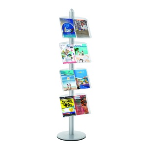 Visual-Displays 4 x Tilted Plexiglas Shelves