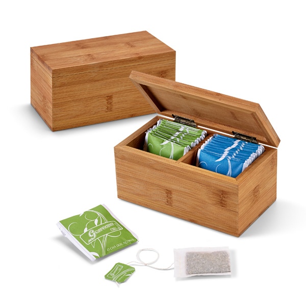 Tea box. bamboo, Teas, herbal teas and infusions, Beverages