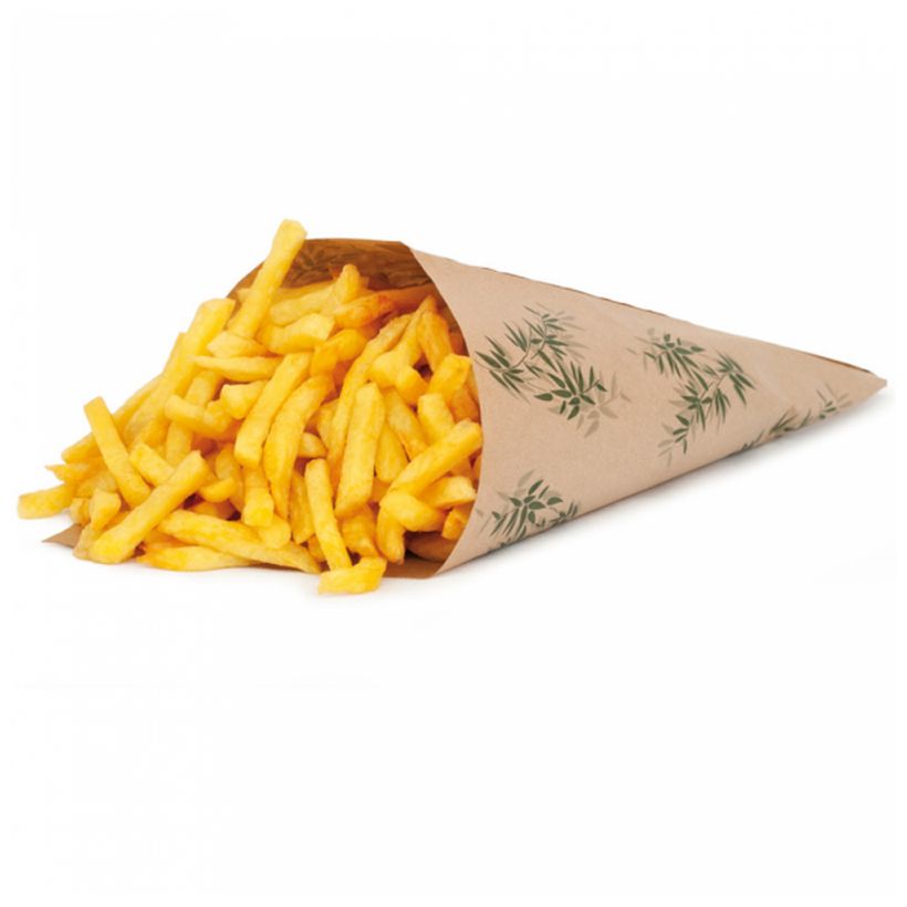 Paper cone 400g (per mile), Cones and bags of French fries, Single-use  and disposable tableware