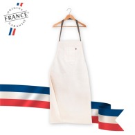 Organic cotton apron 240g made in France