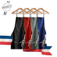 Organic cotton apron 240g colour made in France