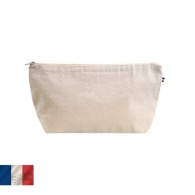 27x15 GOTS organic cotton pencil case made in France