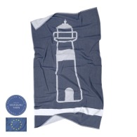 Lighthouse recycled beach towel