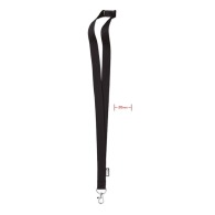RPET lanyard and security lock - stock quick delivery