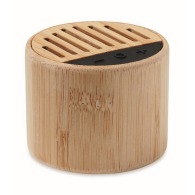 ROUND LUX Round bamboo wireless speaker