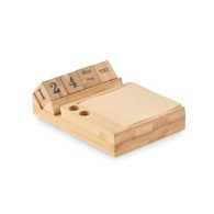 BOOTOP - Bamboo desk calendar