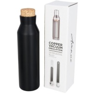 Insulated bottle with imitation cork stopper