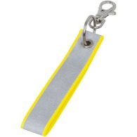 Key ring with reflective tape