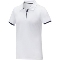 Morgan two-tone short-sleeve polo shirt for women