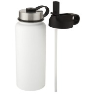 1l insulated bottle with copper coating and 2 lids