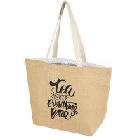 Juta 12 L insulated shopping bag in 300 g/m² jute