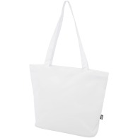 GRS-certified 20 L Panama shopping bag with recycled zip