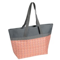 Wicker imitation cooler bag