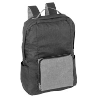 Heather-coloured foldable backpack