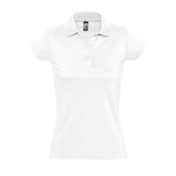 Women's polo shirt white 170 grs sol's - prescott