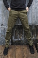 Elasticated chino trousers ustave